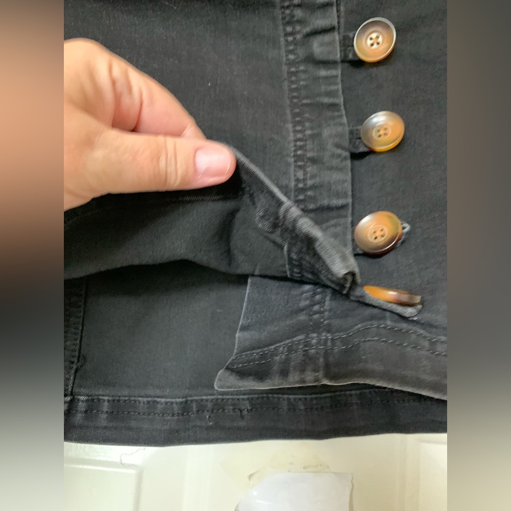 Free People Black Denim Skirt 🌴 - Picture 7 of 10